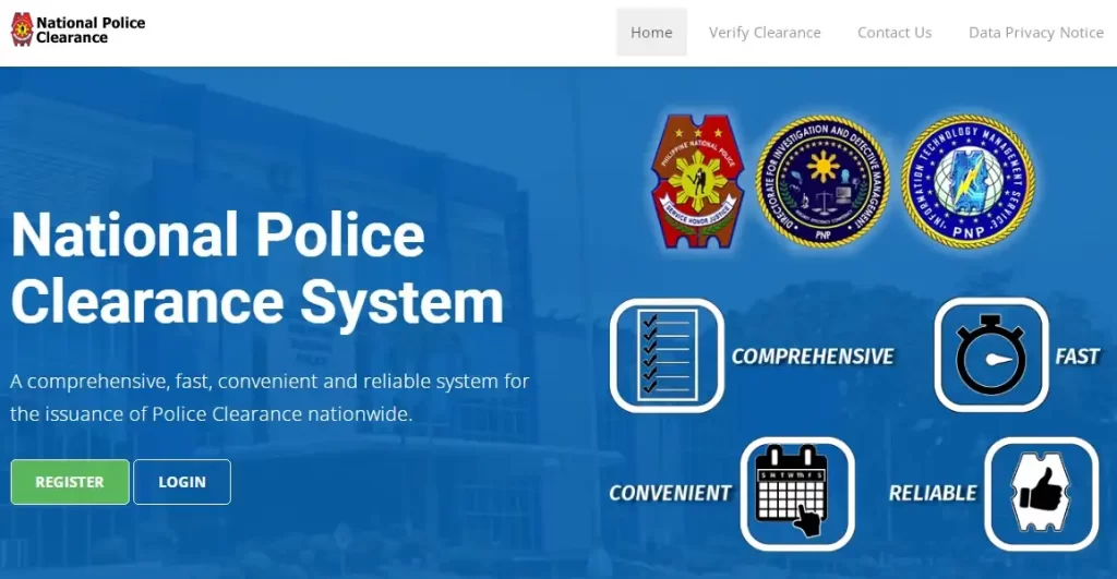 police clearance online