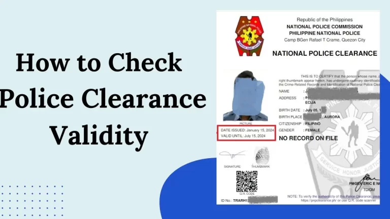 Police Clearance Validity