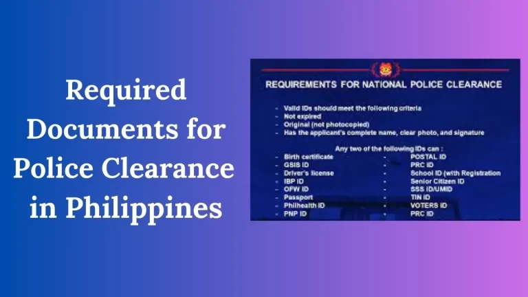 Required Documents for Police Clearance in Philippines